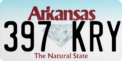 AR license plate 397KRY