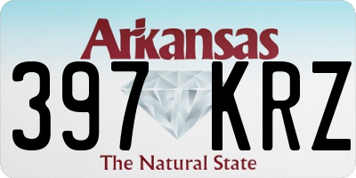 AR license plate 397KRZ