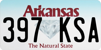 AR license plate 397KSA