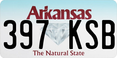 AR license plate 397KSB