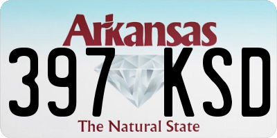AR license plate 397KSD