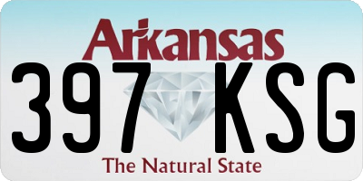 AR license plate 397KSG
