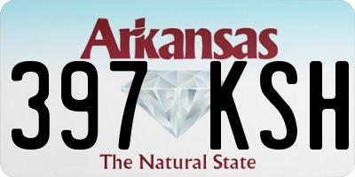 AR license plate 397KSH