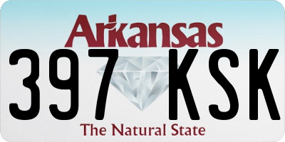 AR license plate 397KSK