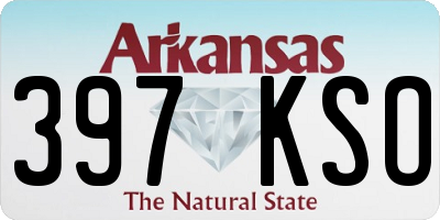 AR license plate 397KSO
