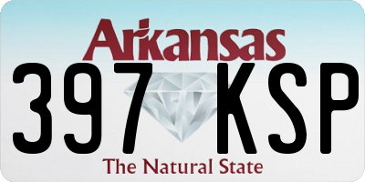 AR license plate 397KSP