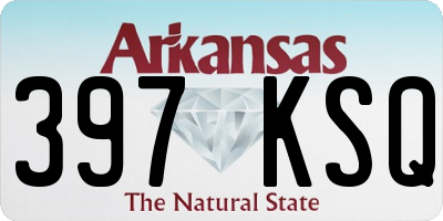 AR license plate 397KSQ