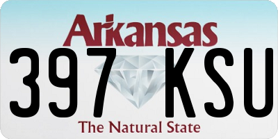 AR license plate 397KSU