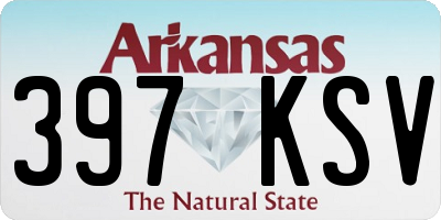 AR license plate 397KSV