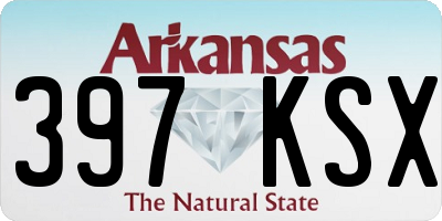 AR license plate 397KSX