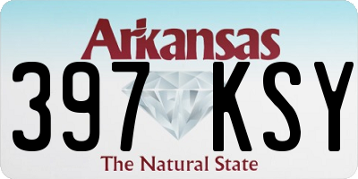 AR license plate 397KSY