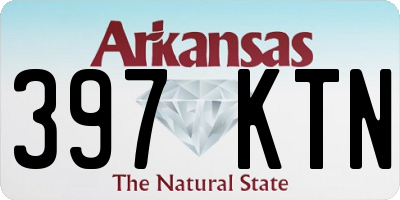 AR license plate 397KTN