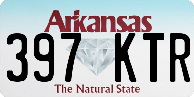 AR license plate 397KTR