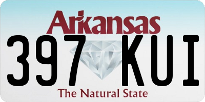 AR license plate 397KUI