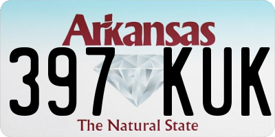 AR license plate 397KUK