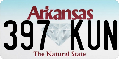 AR license plate 397KUN
