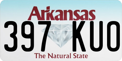 AR license plate 397KUO