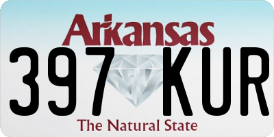 AR license plate 397KUR