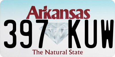 AR license plate 397KUW