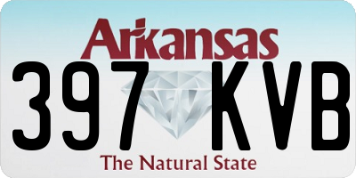 AR license plate 397KVB