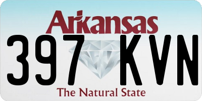 AR license plate 397KVN