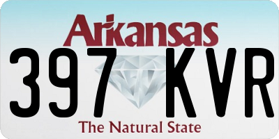 AR license plate 397KVR