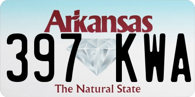 AR license plate 397KWA