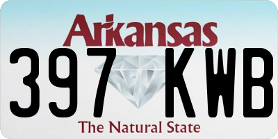 AR license plate 397KWB