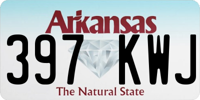AR license plate 397KWJ