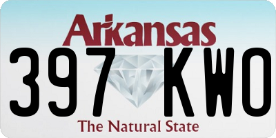 AR license plate 397KWO