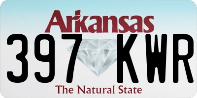 AR license plate 397KWR