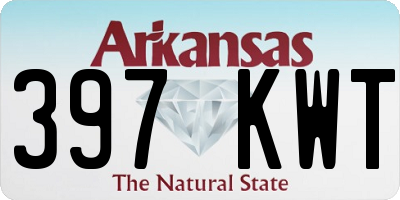 AR license plate 397KWT