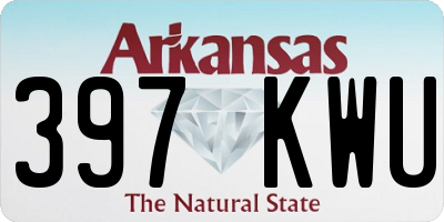 AR license plate 397KWU