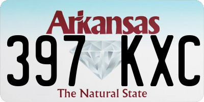 AR license plate 397KXC
