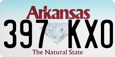 AR license plate 397KXO