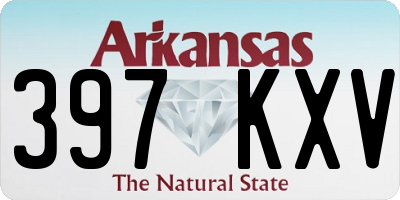AR license plate 397KXV