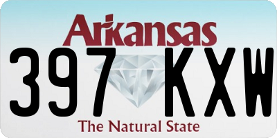 AR license plate 397KXW