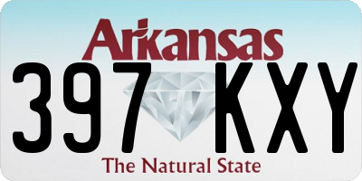 AR license plate 397KXY