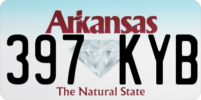 AR license plate 397KYB