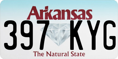 AR license plate 397KYG