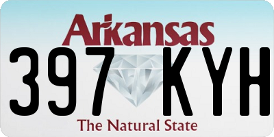 AR license plate 397KYH