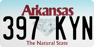 AR license plate 397KYN