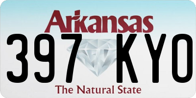 AR license plate 397KYO