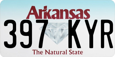 AR license plate 397KYR