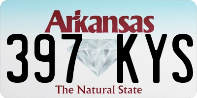 AR license plate 397KYS