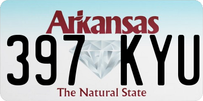 AR license plate 397KYU
