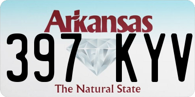 AR license plate 397KYV