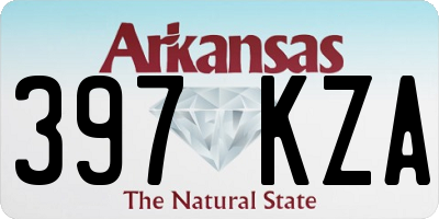 AR license plate 397KZA
