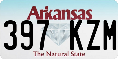 AR license plate 397KZM