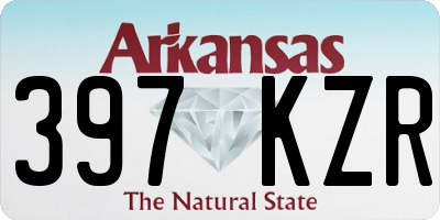 AR license plate 397KZR
